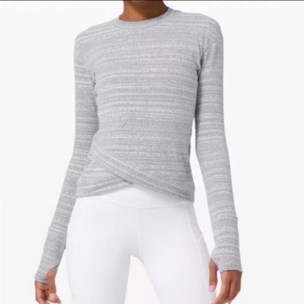 Lululemon Athletica Close to Crossing Womens 4 Purple Long Sleeve Top Shirt Rulu